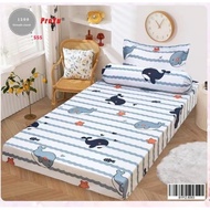 ProYu Cadar Bedsheet 3 in 1 Fitted 1000TC Supper Single Bedsheet Set Bedding Soft