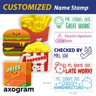 TEACHER Name Stamp | Customised Stamp | Personalised Chinese Malay Kids Teachers' Day Stamp Self Ink Rubber Stamp Chop