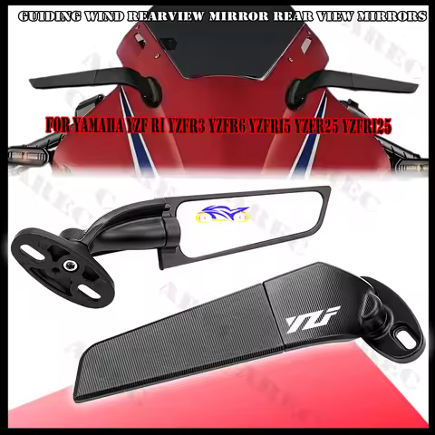 Wind Wing Rearview Mirror For Yamaha YZFR1 YZFR3 YZFR6 YZFR125 YZFR15 YZFR25 Rear View Mirrors YZF R