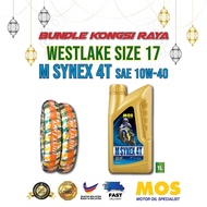 MOS Synex 4T SAE10W-40 (1L) + WESTLAKE Tayar Saiz 17