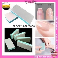 Buffer & Polish 2 Way Sanding exfoliating Block File Nail Padi Medicare Pengilat Warna Kuku Rata 两面打