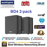 ASUS ZenWiFi BD4 2-pack (Black color) BE3600 WiFi 7 Router, Dual 2.5G Port - 3 Yr Asus SG Warranty
