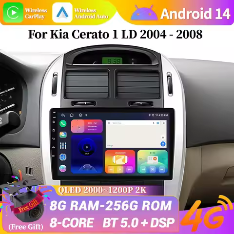 For Kia Cerato 1 LD 2004-2008 Car Radio Multimedia Video Player Navigation Android screen for car 4G