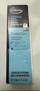 包平郵✨Comvita Propolis Oral Spray Extra Strength 20ml 蜂膠噴霧-強效版   20ml  強效蜂膠噴霧  含20% UMF10+蜂蜜 舒緩口腔問題