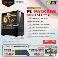 IBUYPC BASE MARK3 AMD GAMING PC ( AMD RYZEN 5 | RTX5060 8GB | 8GB RAM | 500GB SSD )