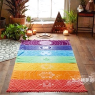 [Dream Catcher Of Light] Seven Chakra Color Beach Towel Meditation Yoga Cloth Tapestry Photo Backgro