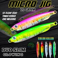 METAL JIG bait 20 GRAM micro jig 20gram metal jig non gid fishing bait duo slim assist hok lure DSNG