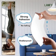 LANFY Home DIY HD Mirror Wall Sticker Full-Length Self-Adhesive Mirror For Kitchen Wall Home Wall