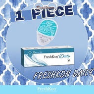 (1 PIECE) Freshkon Daily Disposable Clear Lens 1 Day Use Contact Lenses