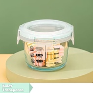 Baby Food Container Mpasi | Tempat Mpasi Kaca Container Mpasi Tahan Panas | Bayi Wadah Mpasi Kaca Pe