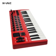 M-VAVE SMK-37 PRO คีย์บอร์ด MIDI Controller 37 คีย์ 16 RGB Pads และ 8 ปุ่มรองรับการเชื่อมต่อไร้สายระ