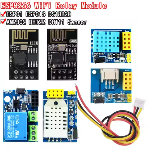 ESP8266 5V WiFi relay module DS18B20 DHT11 RGB LED Controller Things smart home remote control switc