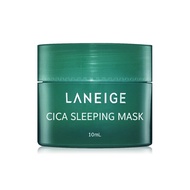 Laneige cica sleeping mask 10 ml. ขนาดทดลอง กระปุกพกพา  ลาเนจ สีเขียว ซิก้า สลีปปิ้ง มาค ใหม่ หมดอาย