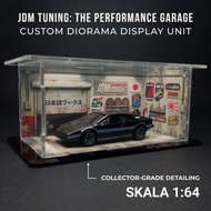 Diorama 1: JDM Tuning Display Case64 Performance Garage - Custom Diecast Display Accessories