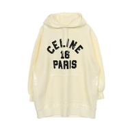 【二手，A級】Celine CELINE連帽衫，亮片Logo，純棉，男款，二手 A級