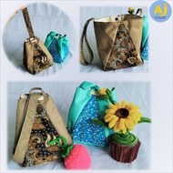 Handmade Batik Pouch Bag | Doorgift Batik Pouch Bag | Washable