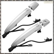 [L W H Y] 1Pair Front Door Exterior Handle Chrome W/ Smart Entry for  Leaf  Sentra 2009-2018 80645-1