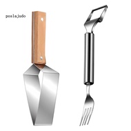 [poslajudo]  Watermelon Cutter Slicer Tool Handle Fruit Fruit Forks Slicer 2-in-1 Watermelon Fork Sl