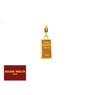 ☀️916 Mini Gold Bar  Loket Charms Pendant Emas 916 黄金金条吊坠