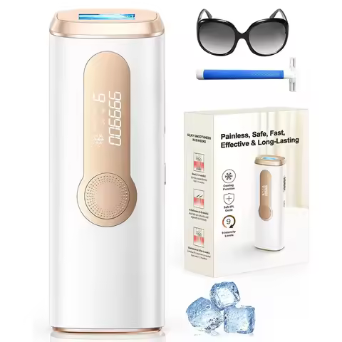 IPL Hair Removal Laser with Freezing Painless Hair Removal Device with HR/SC/RA Functions 999900 Lig