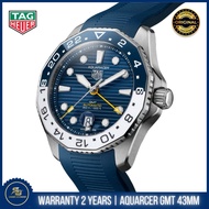 Tag Heuer Original Aquaracer Professional 300 GMT Automatic Watches Blue White Bazel 43MM WBP2010.FT