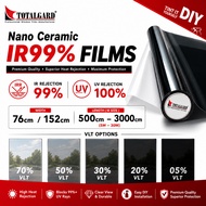 TG Window Film Black Tinted Nano Ceramic IRR 99% High Heat Reject