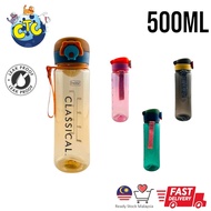 Water Bottle 500ML Water Bottle Sports Water Bottle Plastic Water Bottle