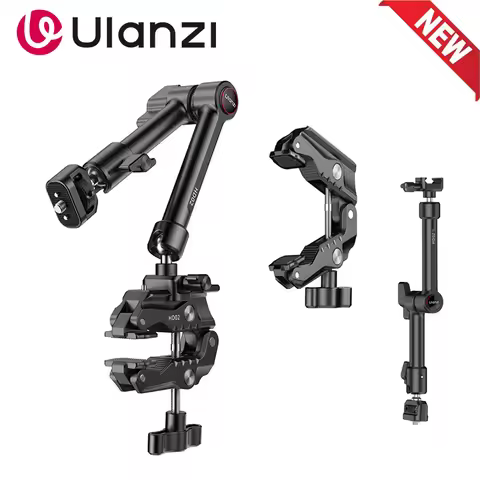 Ulanzi HD02 Quick Release Clamp Bracket Magic Arm Super Clamp with 360° Mini Ball Head 1/4 Screw Cli