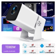 ThundeaL 4K Full HDโปรเจคเตอร์FHD TD80W Android WiFi 3Dโฮมเธียเตอร์TD80 แบบพกพาBeamโปรเจคเตอร์การประ
