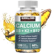 Calcium + D3 + K2 + B12 Promotes Bone & Joint Health & Cardiovascular Health Support