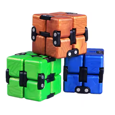 QiYi 2x2 Crazy Cube 2x2x2 Endless Magic Infinite Cube Relax Relieve Pressure 2 Layers Cube Puzzle To