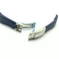 Rolex Rubber WatchTALI biru Rolex Watch Rubber Strap/