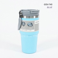 600ml & 900ml Stainless Steel Tumbler With Straw Thermos Bottle Botol Air Viral Flask Tahan Sejuk Ta