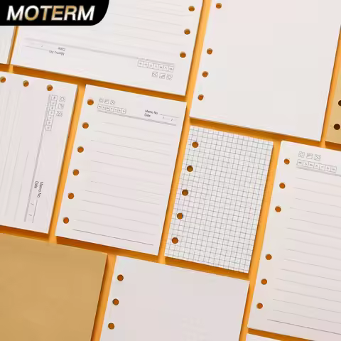 High Quality Ring Binder Notebook A5 Personal A6 A7 A8 Size Insert Refills Loose Leaf Spiral Diary P