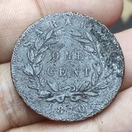 koin sarawak 1 cent 1870 C. brooke rajah