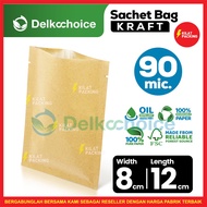 Kraft Paper Non-Ziplock Sachet Packaging Kraft 8CM X 12CM