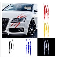 Car sticker Monster Claw Bonnet bumper door side skirt protector alza myvi bezza axia kancil honda v
