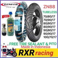 ZENEOS ZN88 MOTORCYCLE TIRE GULONG TUBELESS 70/80/17 70/90/17 80/80/17 by17