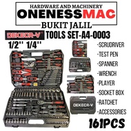 ''DEKE'' 1/2'' 1/4'' 161PCS TOOLS SET -A4-0003