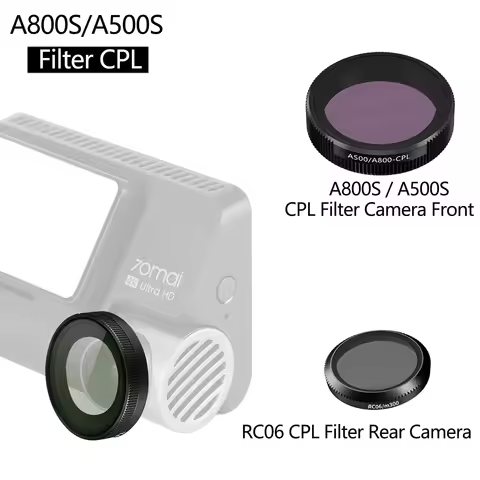 for 70mai Dash Cam A800s CPL Polarizing for 70mai pro plus+ A500s or RC06 Rear camera CPL Filter for