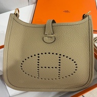全新Hermes mini evelyne 16/ 二代 /風衣灰