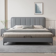 Minimalist Master Bedroom Bedside Thin Secondary Bedroom1.2Leather bed1.5Minimalist Small Apartment 