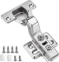 KIMDOT Snap Closing Inset Template Cabinet Hinges Frameless Soft Close Kitchens Bathrooms Euro Hinge 4PCS