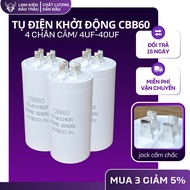 Capacitor starting capacitor CBB60 water pump 4uF-40uF 4 pins jack Buffalo head components.