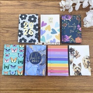2026 Mini Pocket Diary 4.5 X 3 inches A7 Planner Small Organizer Tiny minimalist planner