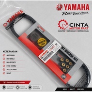 VANBELT ASSY+LOLER 5TL MIO SPORTY, OLD MIO, SOUL CARBON, NUVO V-BELT ASSY 5TL