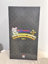 BE@RBRICK 銀色發光 400% 千萬两 bearbrick