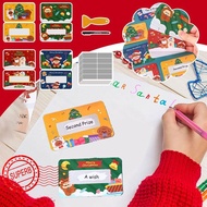 Customizable Christmas Scratch Off Cards - Santa Themed Prize Cards For Holiday Games, J3f5