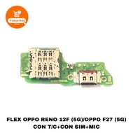BOARD CONNECTOR CHARGER +CON SIM OPPO RENO 12F (5G)/OPPO F27 (5G) PCB SIMCARD CONNECTOR
