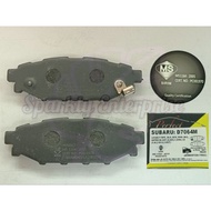 SUBARU FORESTER, LEGACY XV BPE BL9 BP9 BM9(B4),IMPREZA GH7 GH8 GE6 GE7 GH6 GH7 GH8 REAR BRAKE PAD D7